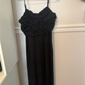 Madewell Black Ruched Romper